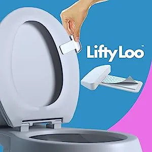 Toilet Seat Handle - Lift More, Less Mess -Easy Application 2 Pack White