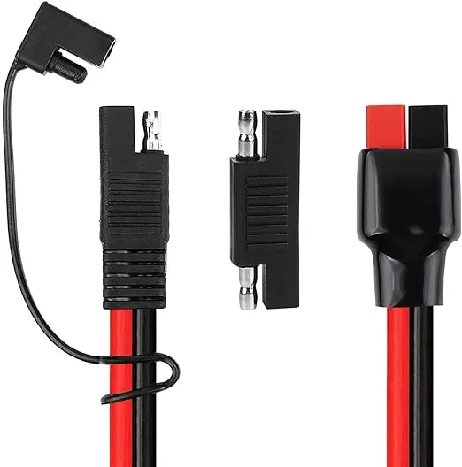 iGreely 10 AWG Solar Connector to SAE Extension Cable for Goal Zero Yeti, Suaoki, Renogy Portable Solar Generator Power Station 2ft/60cm