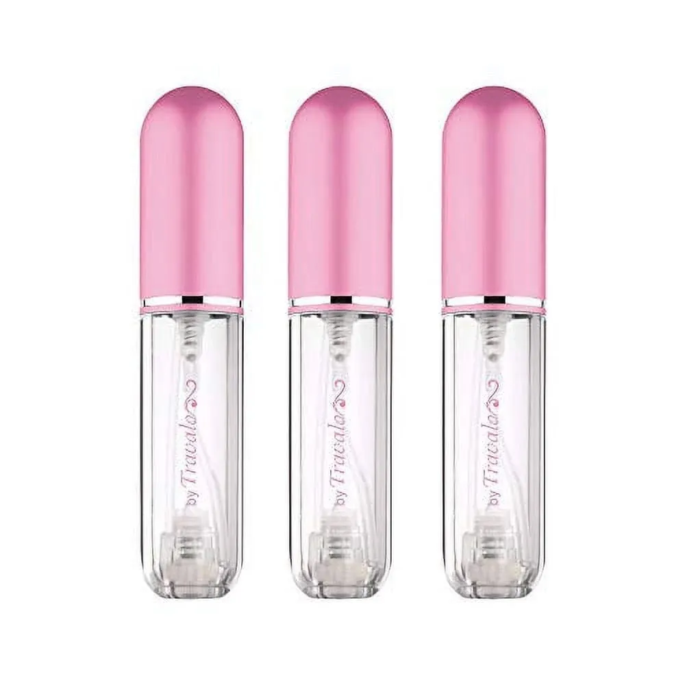 Portable Mini Refillable Perfume Atomizer Bottle - 5ml Atomizer Perfume Bottle - Refillable Perfume Spray - Scent Pump Case - Mini Refillable Perfume Atomizer Bottle, Aircraft Approved - Pack of 3