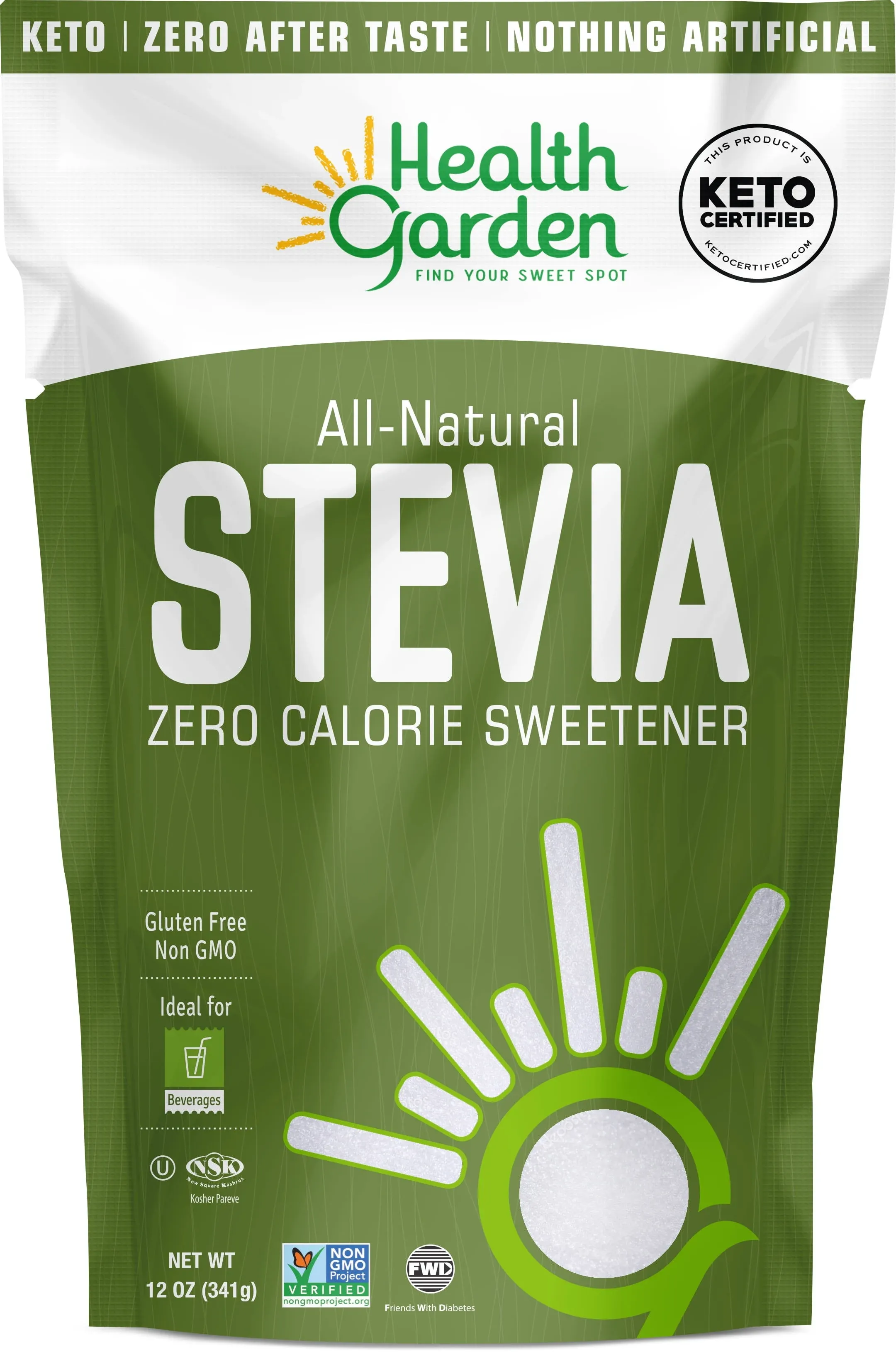 Health Garden, All-Natural Stevia Sweetener, 12 oz (341 g)