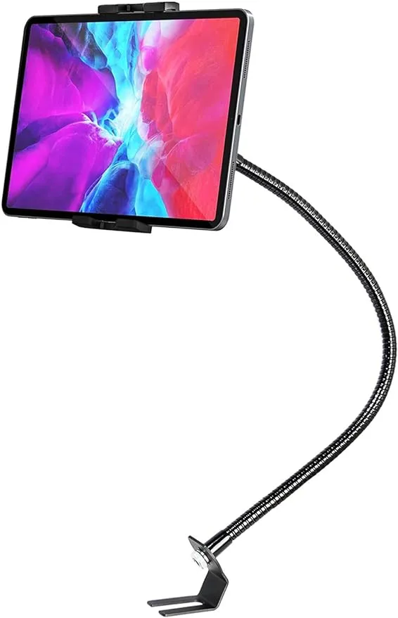 woleyi Car or Truck Seat Rail Tablet Mount, Heavy Duty Gooseneck Car Floor Tablet & Phone Holder for iPad Pro 9.7, 11, 12.9/ Air/Mini, Samsung Galaxy Tabs, iPhone, More 4-13" Cell Phones and Tabletswoleyi Car or Truck Seat Rail Tablet Mount, Heavy Duty G