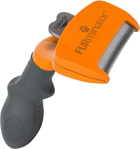 FURminator Ferramenta de remoção de pelos de cães médios, pelos longos, reduz a queda de pelos soltos