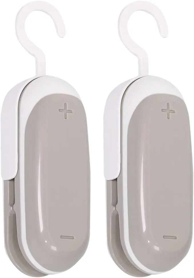 Mempedont Mini Bag Sealer – Heat Sealer for Plastic Bags – Vacuum Food Sealer and Cutter – Portable and Practical– Handheld Bag Sealer – Set of 2
