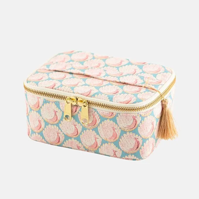 Hobonichi: Drawer Pouch Container (Liberty: Peacocks of Grantham Hall)