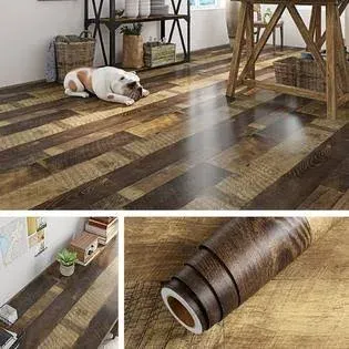 Livelynine Reclaimed Waterproof Vinyl Plank Flooring Peel and Stick Wood For ...