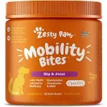Zesty Paws Mobility Bites Dog Joint Supplement - Hip and Joint Chews for Dogs - Pet Products with Glucosamine, Chondroitin, & MSM + Vitamins C and E for Dog Joint Relief - Bacon – 90 Count
