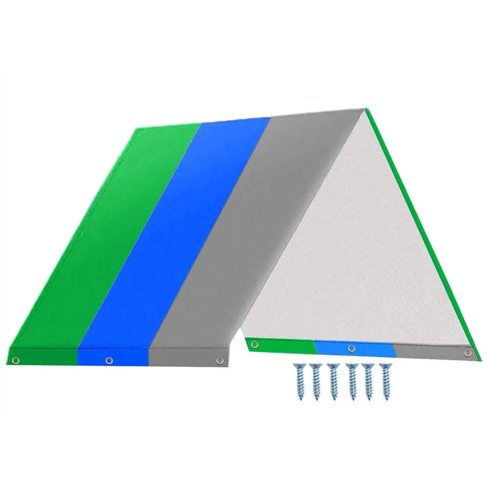Swing Set Replaceent Tarp 52" X 89" Waterproof Kids Playground Roof Canopy Cover