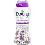 Downy Light Laundry Scent Booster Beads for Washer, White Lavender, 24 oz, with No Heavy Perfumes
