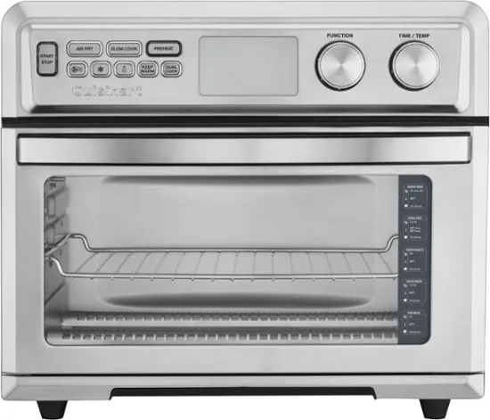 Cuisinart TOA-95 Digital AirFryer Toaster Oven, Premium 1800-Watt Oven with Digital Display and Controls – Extra-Large Capacity, Intuitive Programming and Adjustable Temperature, Stainless Steel