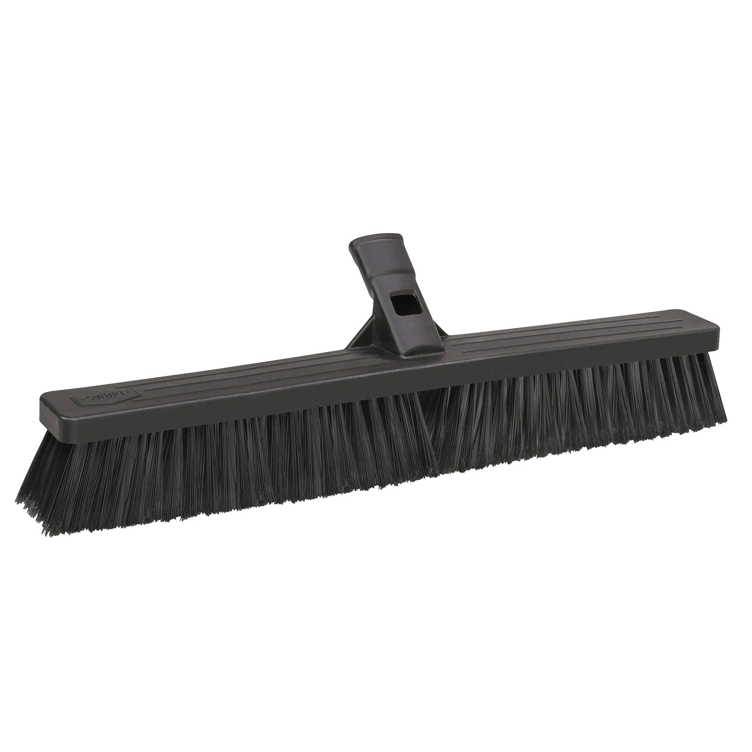 SWOPT 24” Standard Multi-Surface Push Broom Head — 24&#034; Head, Black 