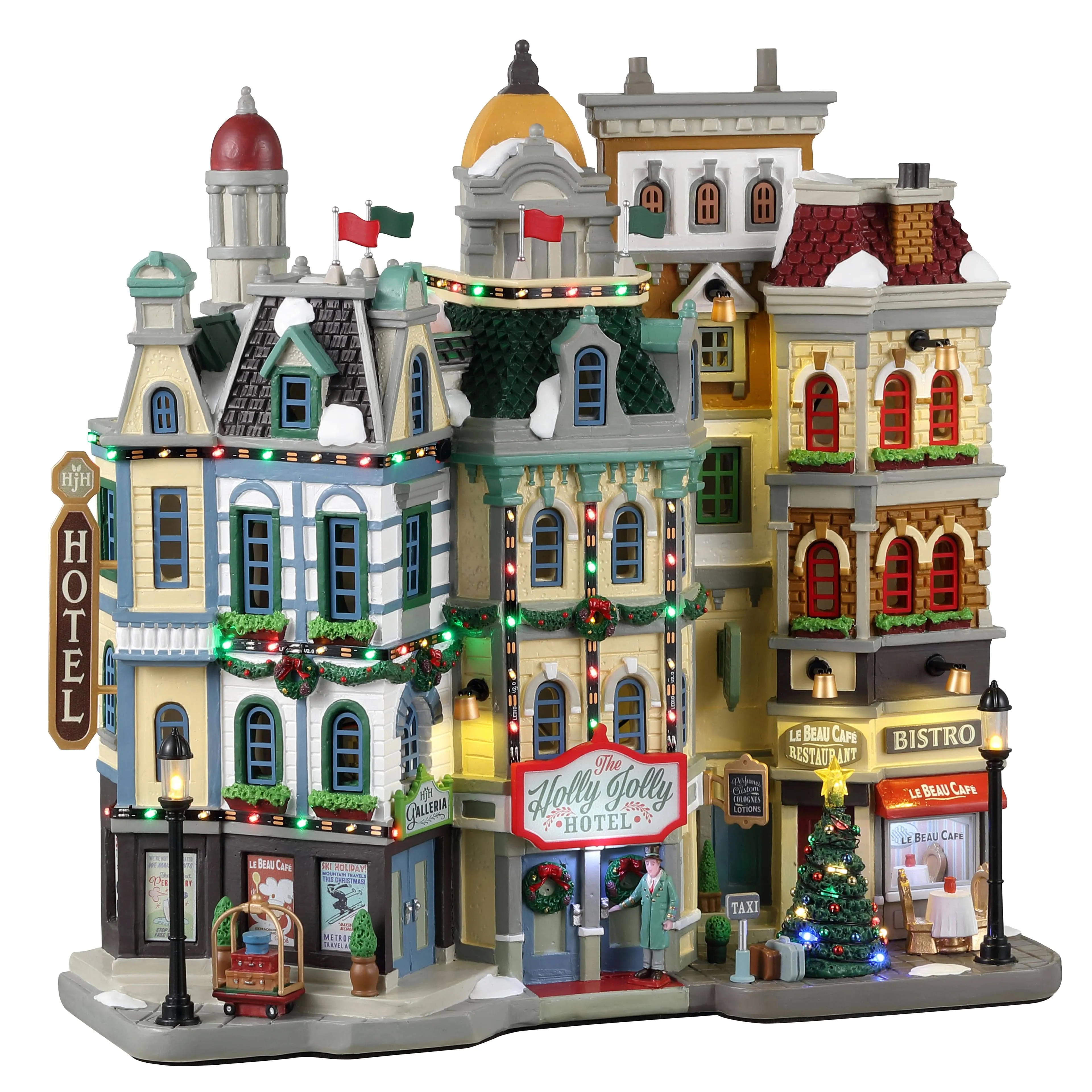 Lemax The Holly Jolly Hotel