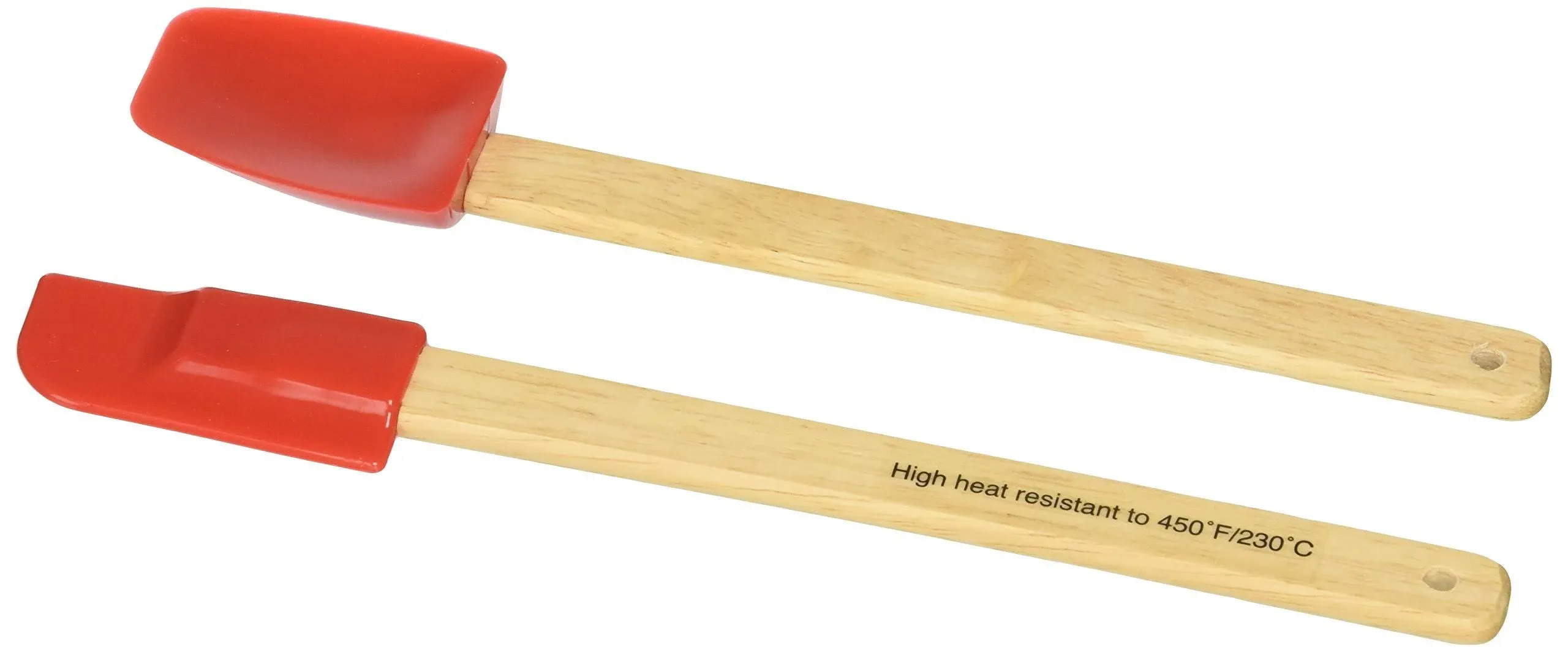 Norpro 2-Piece Mini Spatula Set, Red