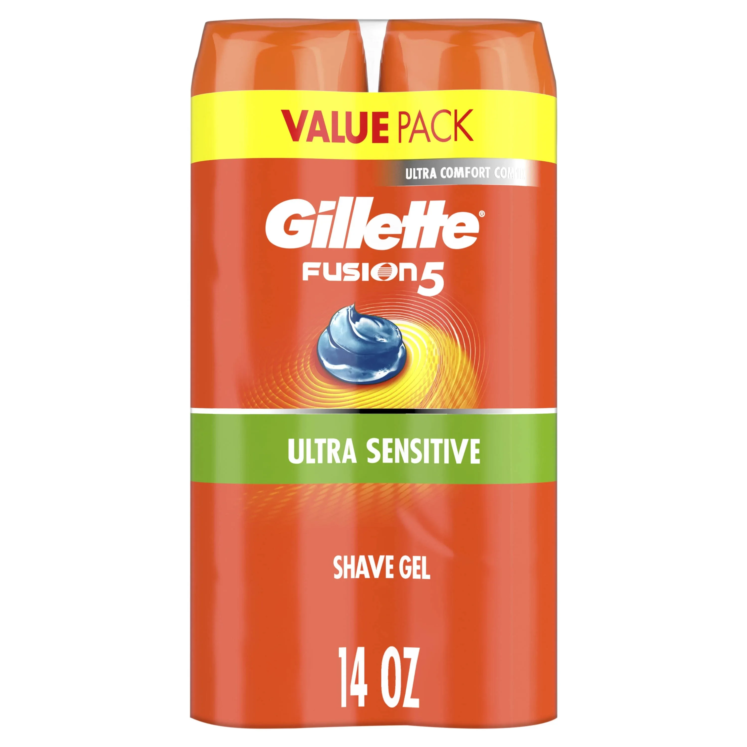 Hydra Gillette Fusion5 Ultra Sensitive Shave Gel, 7oz