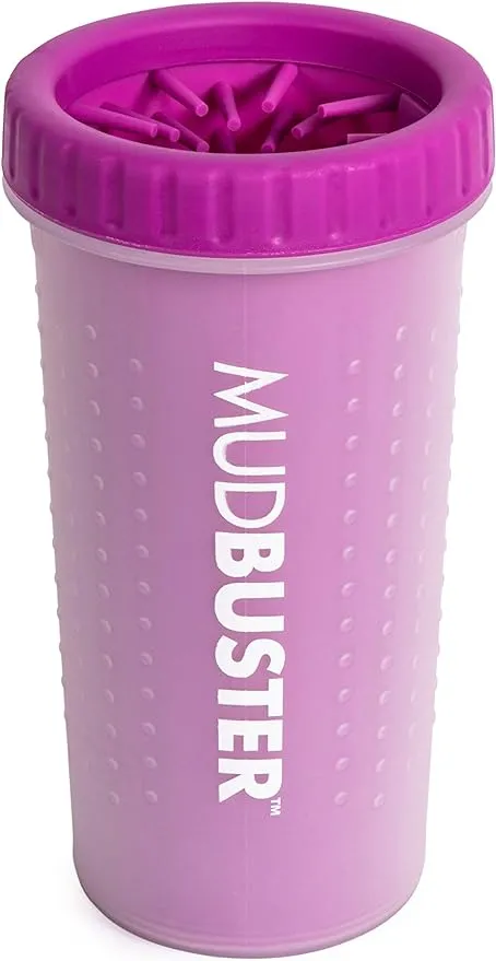 Dexas MudBuster Portable Dog Paw Washer/Paw Cleaner, Large, Fuchsia