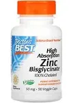 Doctor's Best High Absorption Zinc Bisglycinate