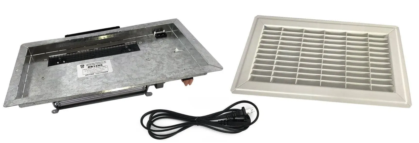 Tjernlund RB10X6W Register Booster White Grill