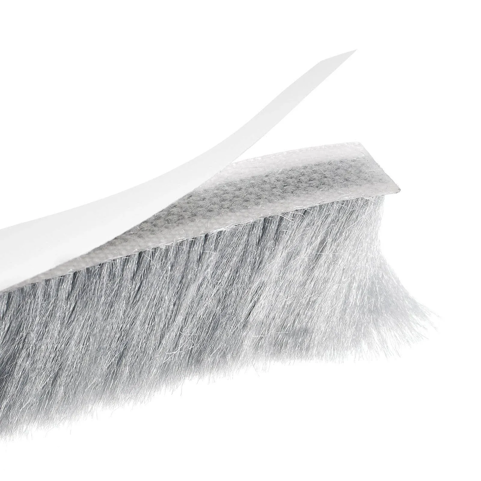 Uxcell Weather Stripping Brush Self-Adhesive Seal Weatherstrip Sweep Brush for ...