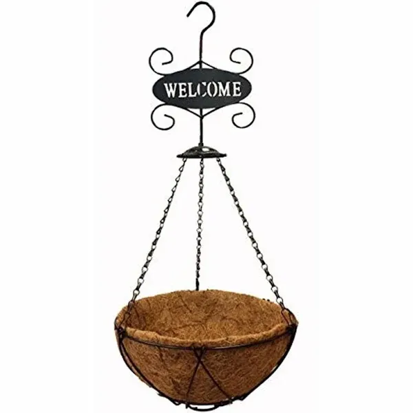 Gardener Select CBS1502 Hanging Basket with Welcome Sign