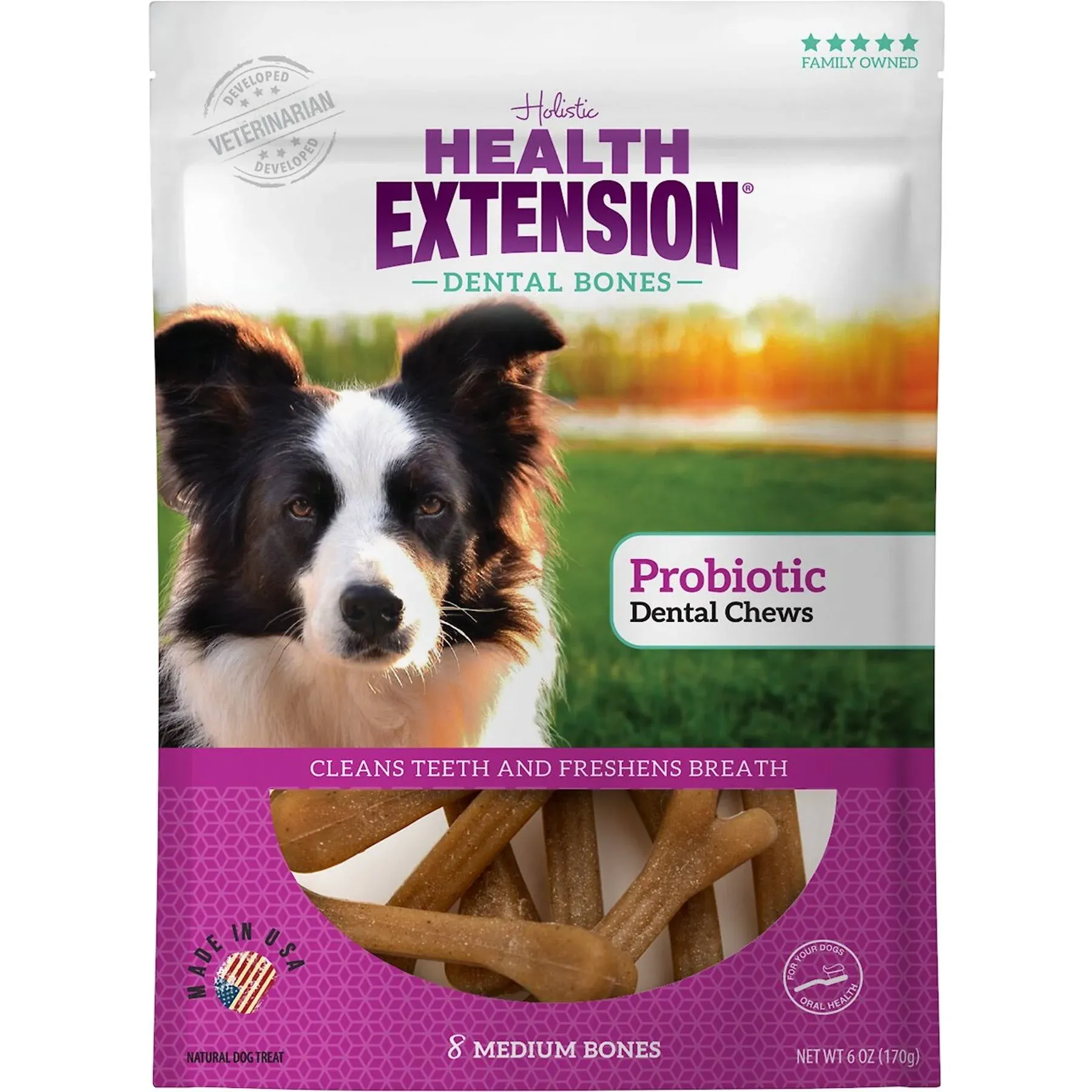 Health Extension Dental Bones Probiotic Dog Treat