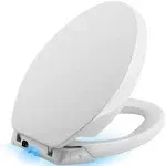 KOHLER K-5588-96 Purefresh Quiet-Close with Grip-Tight Bumpers Elongated Toilet Seat, Biscuit,2.50 x 14.10 x 19.17 inches