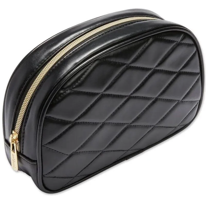 Scunci Quilted Cosmetic Bag - Black