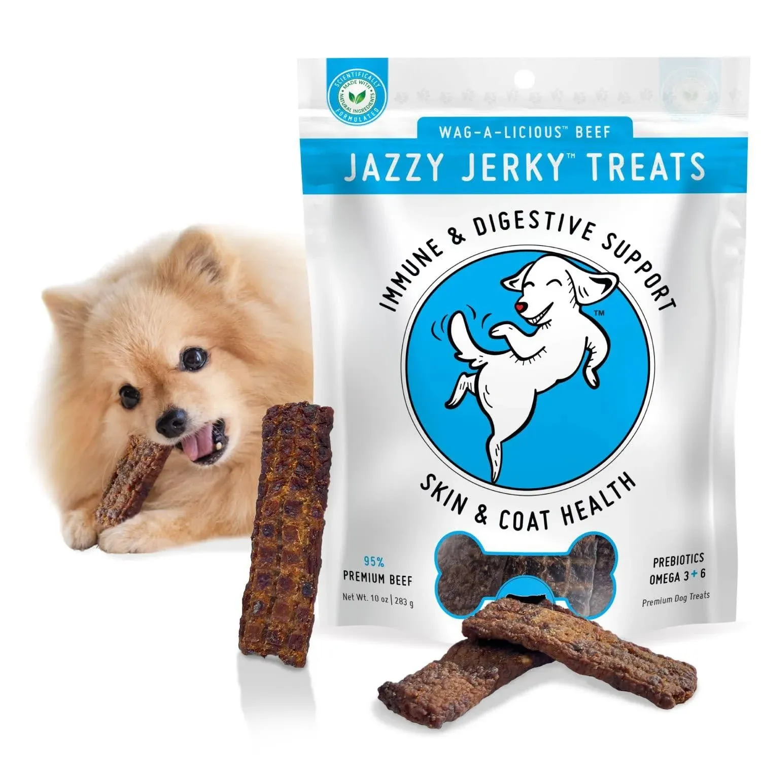 Wag-a-licious Jazzy Jerky Treats - 10 oz.