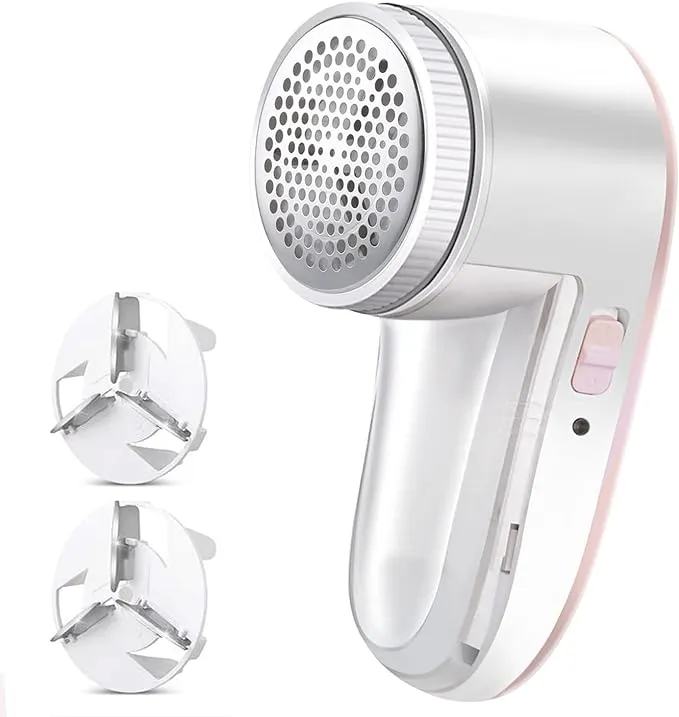 Fabric Shaver Defuzzer, Rechargeable Lint Remover, SIKITUT Electric Sweater Shaver with 2 Replaceable Stainless Steel Blade