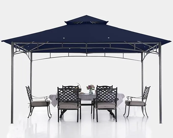ABCCANOPY Gazebos for Patios 10x12 - Outdoor Steel Frame Gazebo for Lawn Backyard ...