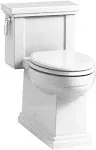 Tresham® One-piece compact elongated toilet with skirted trapway, 1.28 gpf