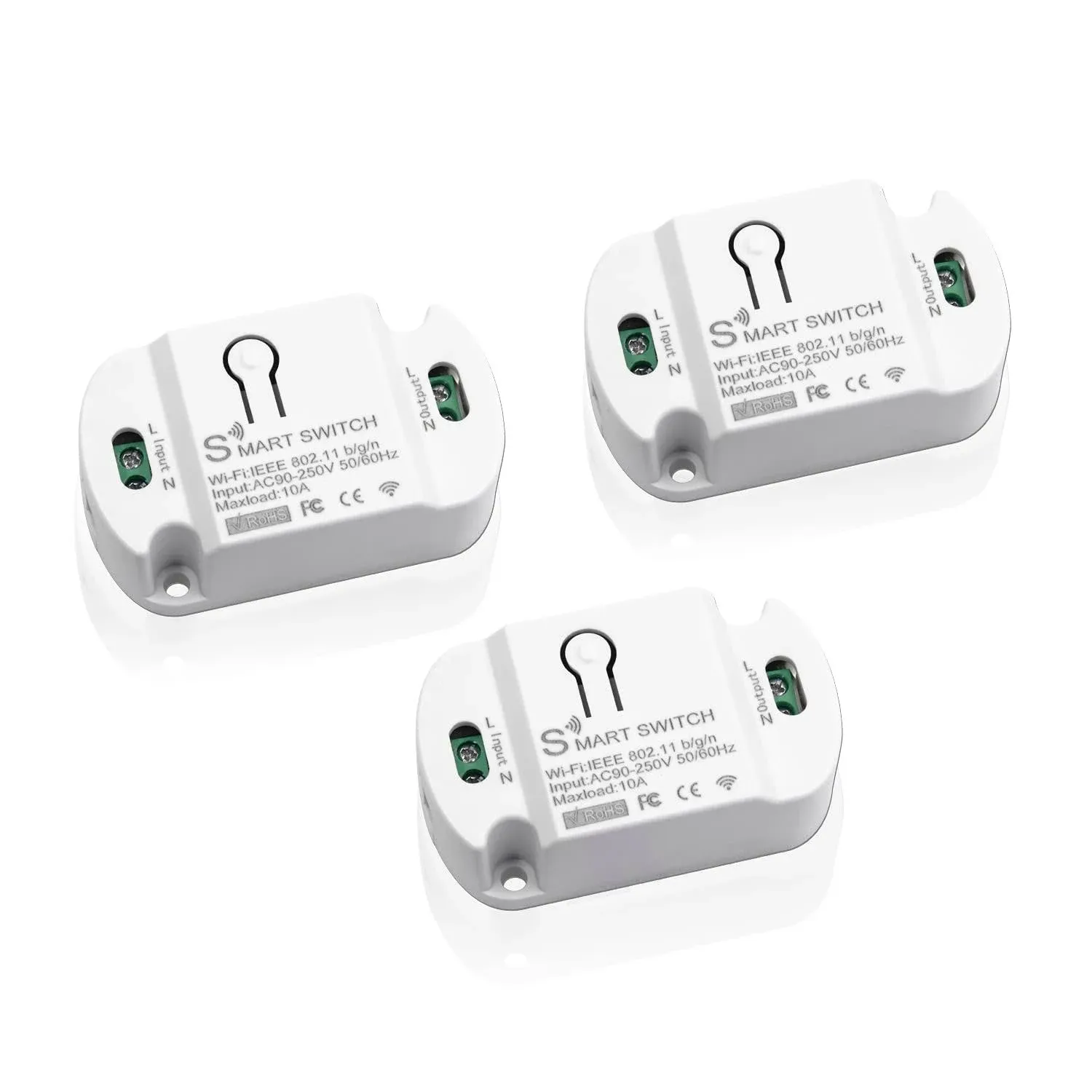 RODOT 10A Basic Wi-Fi Wireless Smart Switch for Smart Home Smart Life App ...