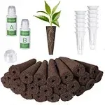 Yoocaa 80pcs Seed Pod Kit for Aerogarden, Grow Anything Kit with 24Grow Spong...