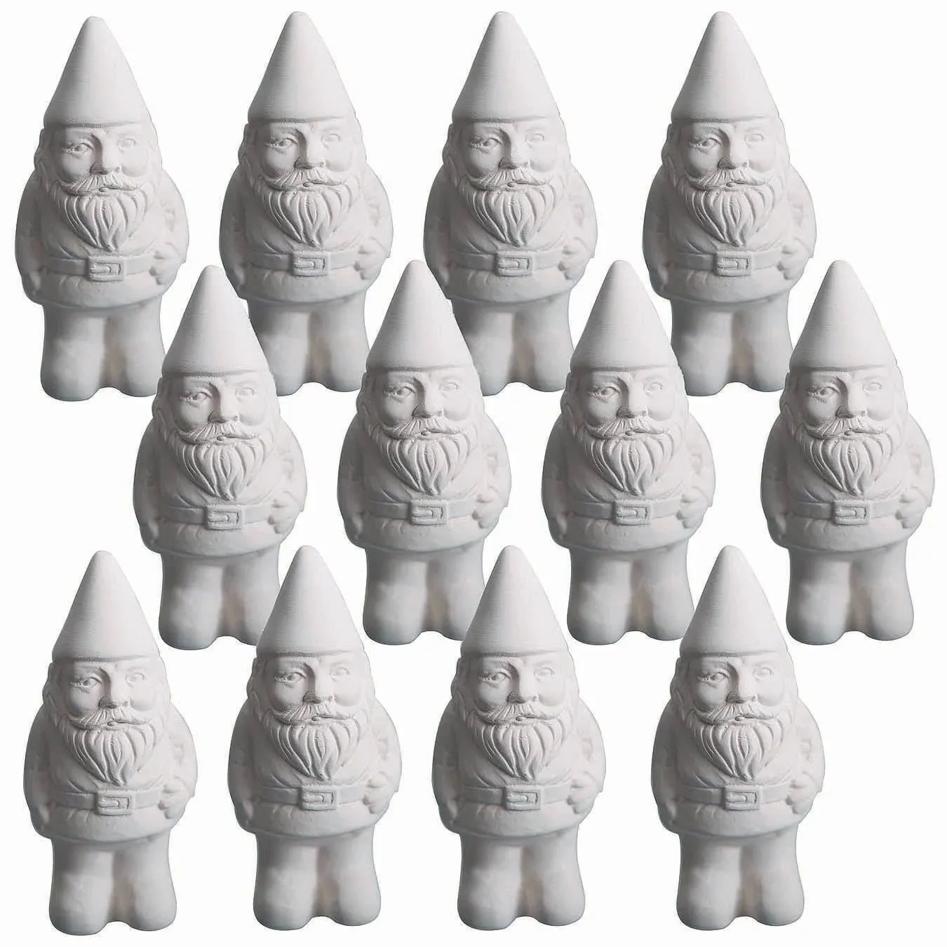 S&S Worldwide Color-Me Ceramic Bisque Gnomes