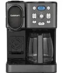 Cuisinart Coffee Maker, 12-Cup Glass Carafe, Automatic Hot & Iced Coffee Maker, Single Server Brewer, Stainless Steel, SS-16
